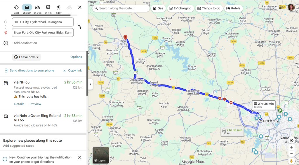 bidar fort, roadtripsofindia.com