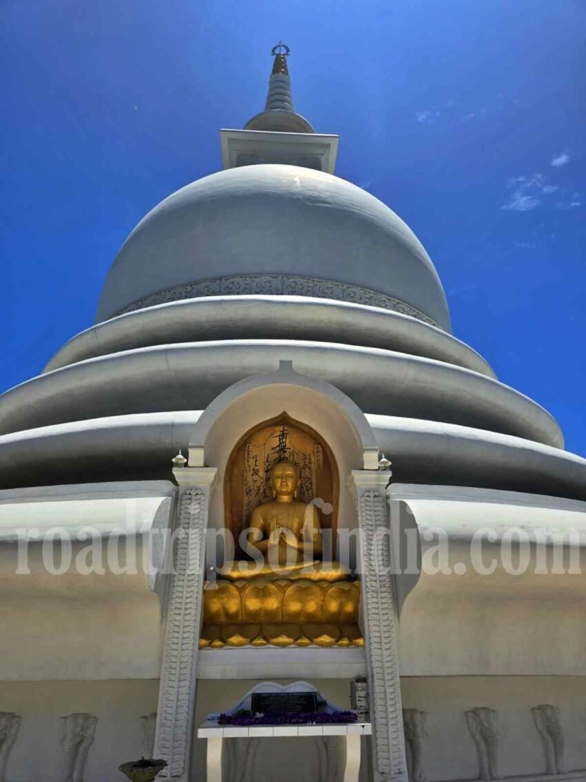 Japanese Peace Pagoda – Rumassala roadtripsofindia.com