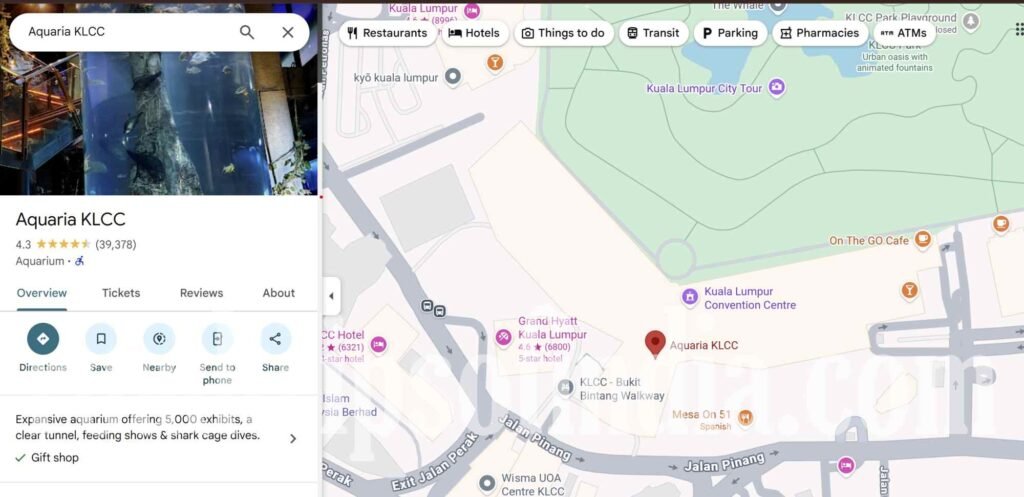 Aquaria KLCC in Kuala Lumpur roadtripsofindia.com