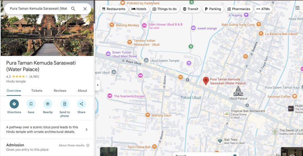 pura taman kemuda saraswati, roadtripsofindia.com