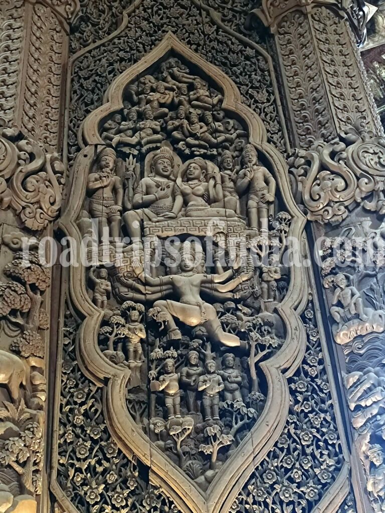 The Sanctuary of Truth Pattaya carvings